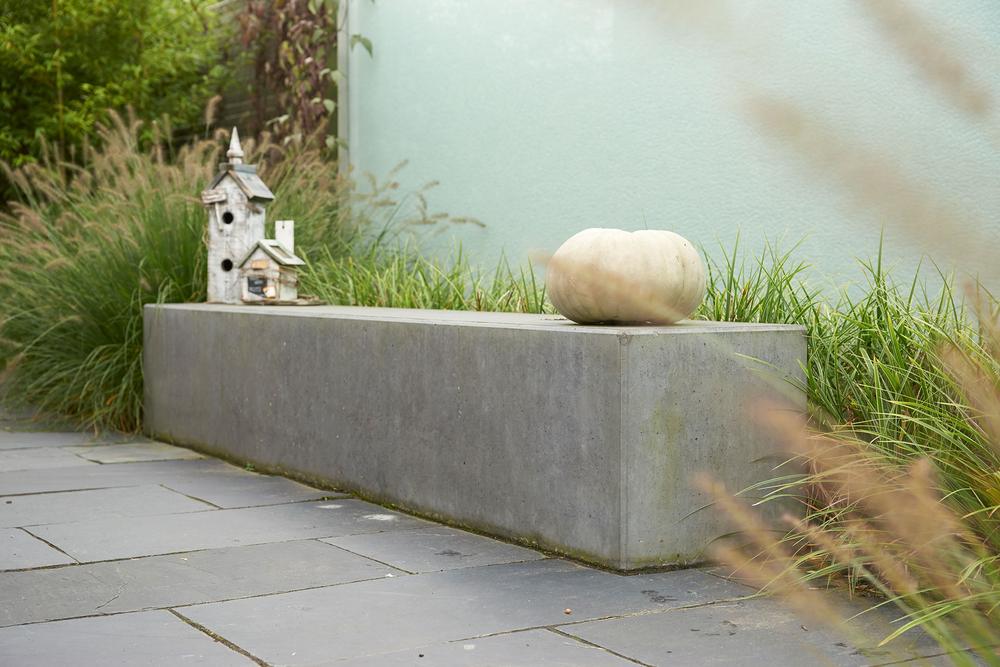 Sitzblock mit Schilf