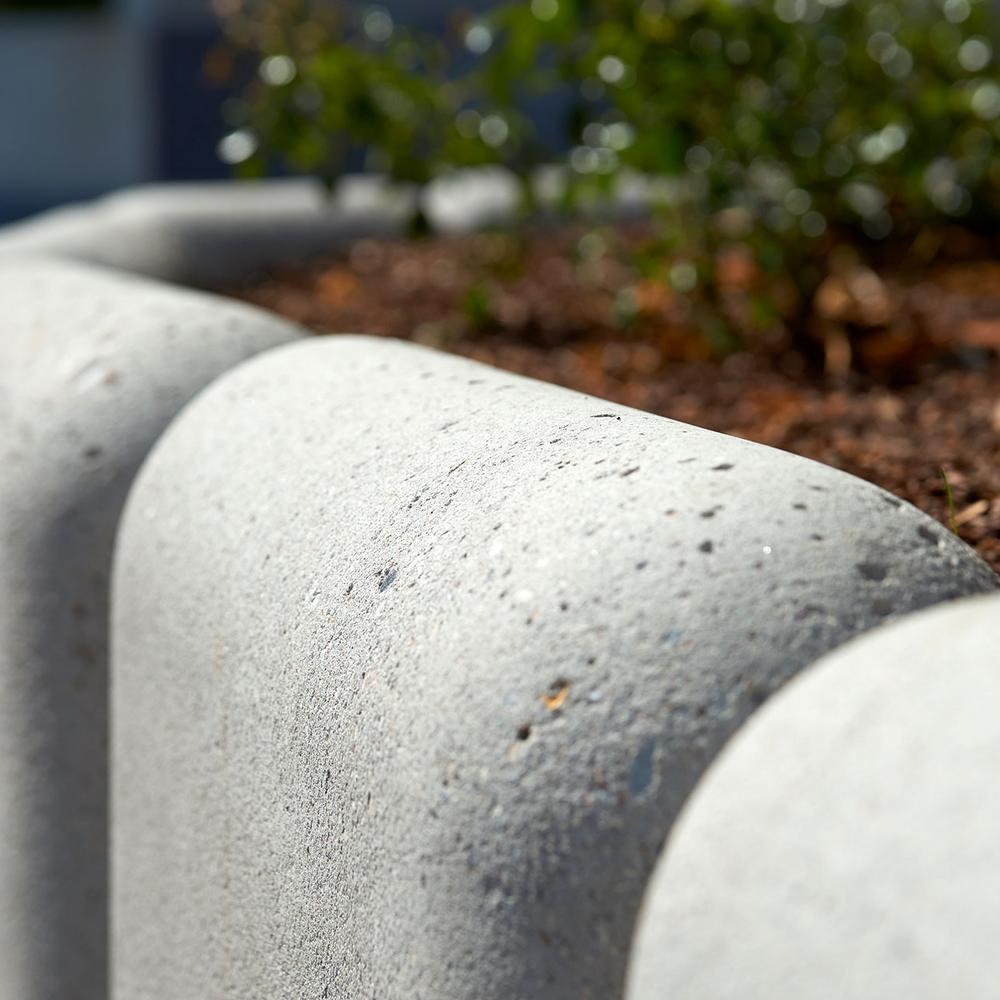 Detail abgerundetet Betonsteine